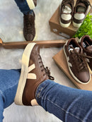 Tênis Feminino Vert Couro Cadarço